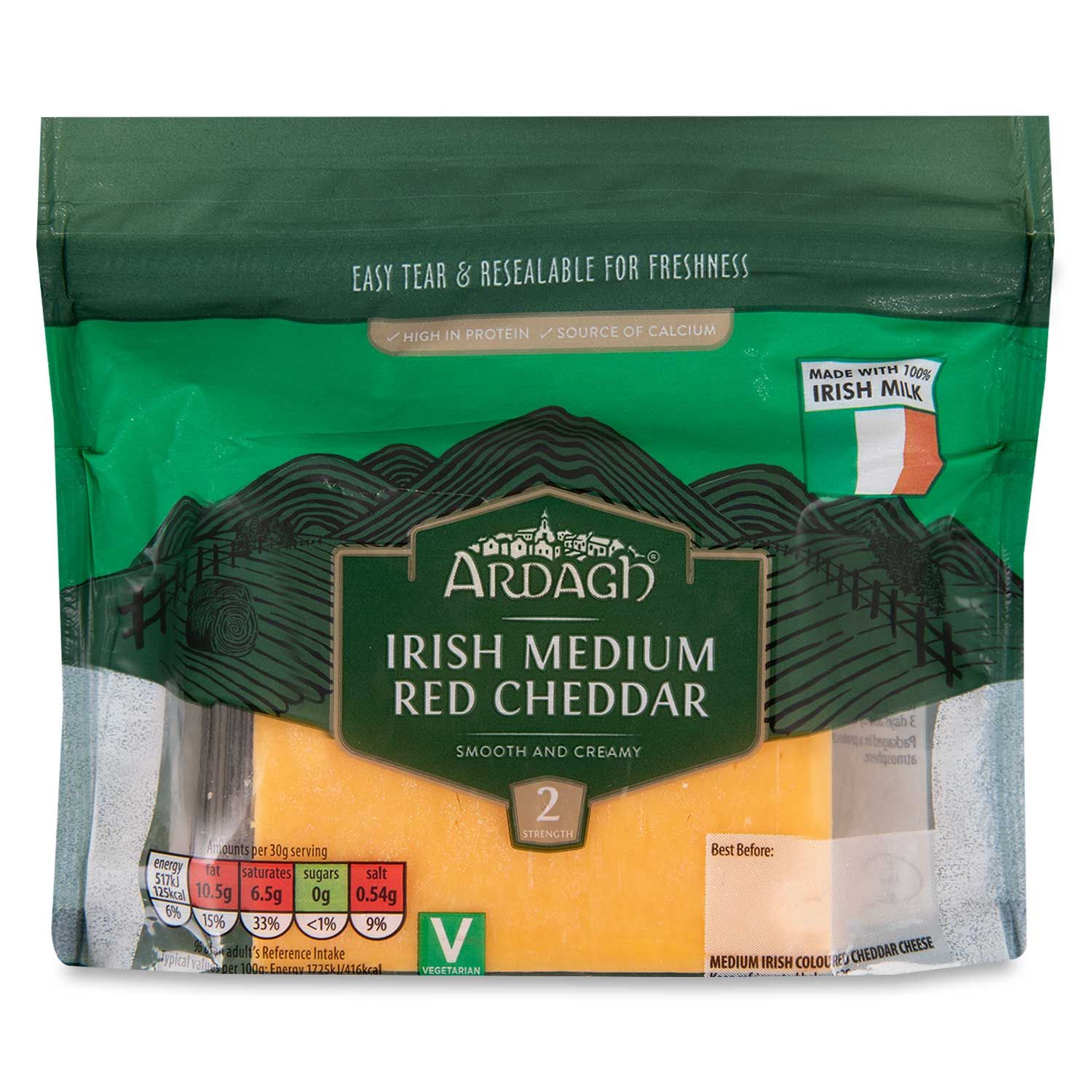 Irish Medium Red Cheddar 200g Ardagh